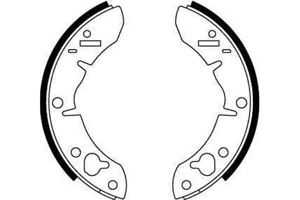 Bromsbackar, sats, Bakaxel, Framaxel Trw GS6028 TRW