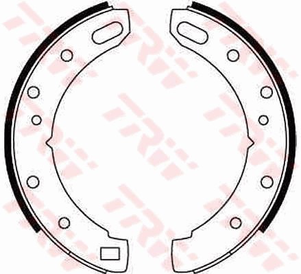 Bromsbackar, sats, Bakaxel Trw GS6067 TRW