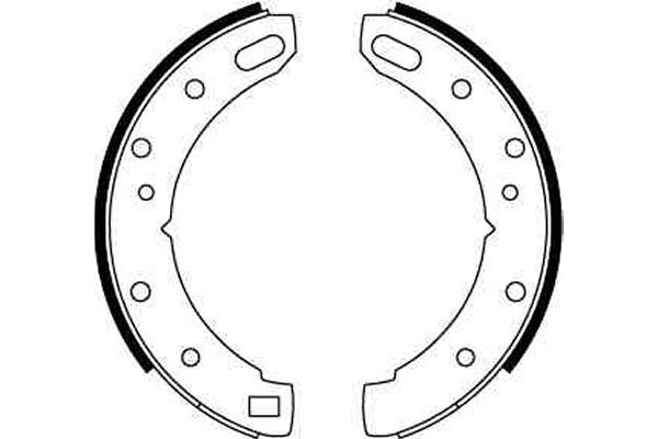 Bromsbackar, sats, Bakaxel Trw GS6067 TRW