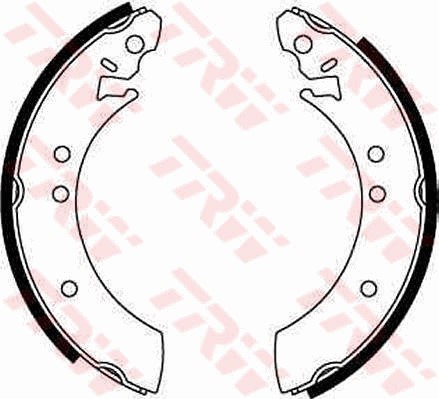 Bromsbackar, sats, Bakaxel Trw GS6086 TRW
