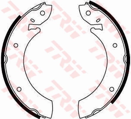 Bromsbackar, sats, Bakaxel Trw GS6102 TRW