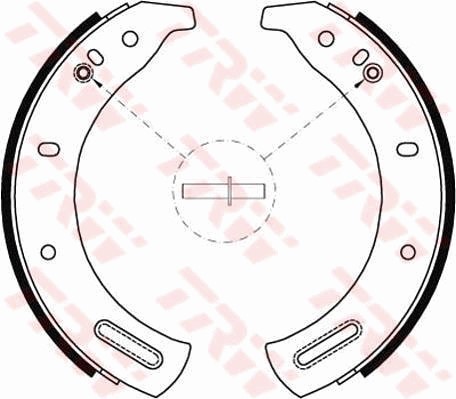 Bromsbackar, sats, Framaxel Trw GS6107 TRW