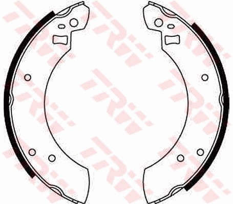 Bromsbackar, sats, Bakaxel Trw GS6125 TRW