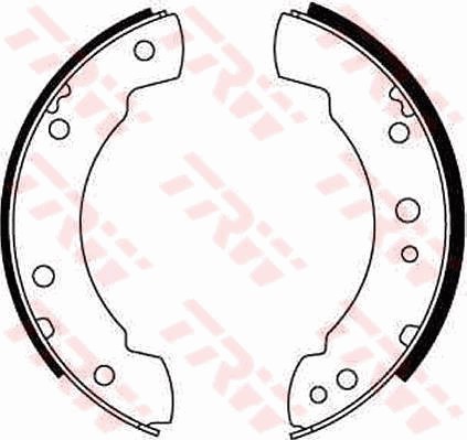 Bromsbackar, sats, Bakaxel Trw GS6140 TRW