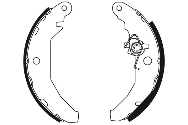 Bromsbackar, sats, Bakaxel Trw GS6179 TRW