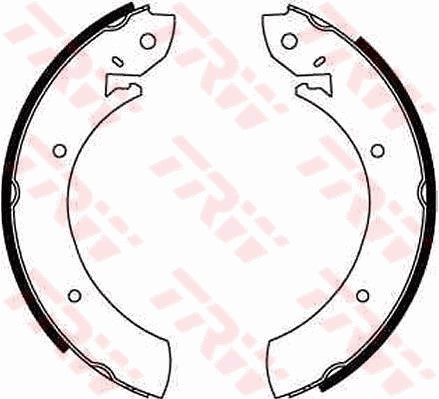 Bromsbackar, sats, Bakaxel Trw GS6181 TRW