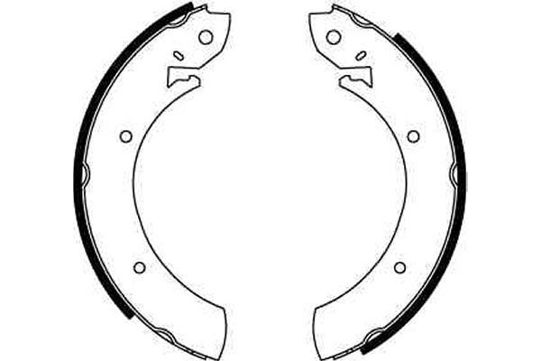 Bromsbackar, sats, Bakaxel Trw GS6181 TRW