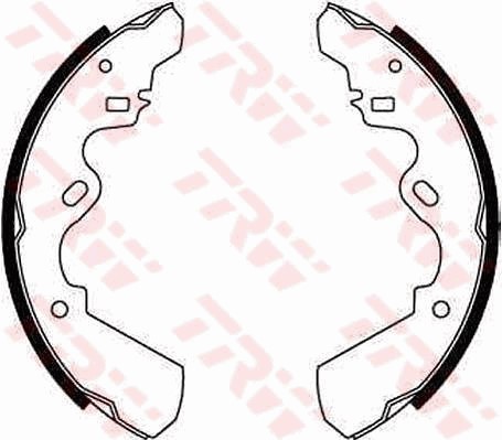 Bromsbackar, sats, Bakaxel Trw GS6204 TRW