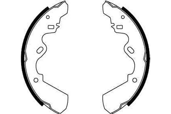 Bromsbackar, sats, Bakaxel Trw GS6204 TRW