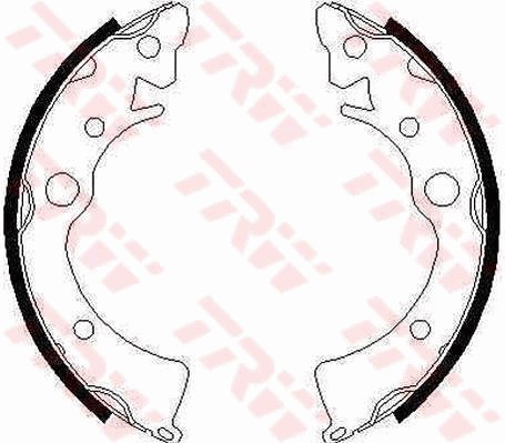 Bromsbackar, sats, Bakaxel Trw GS6210 TRW