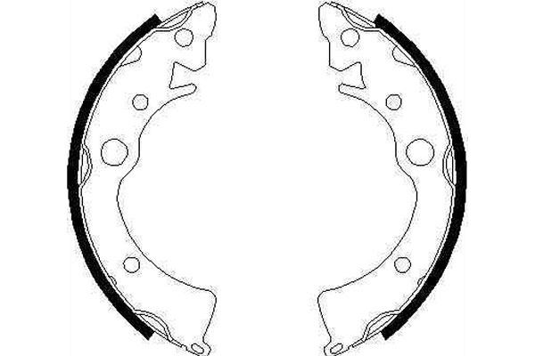 Bromsbackar, sats, Bakaxel Trw GS6210 TRW
