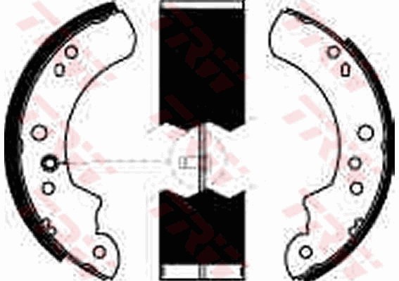 Bromsbackar, sats Trw GS6222 TRW