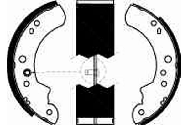 Bromsbackar, sats Trw GS6222 TRW