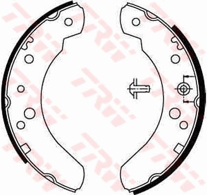 Bromsbackar, sats, Bakaxel Trw GS6224 TRW