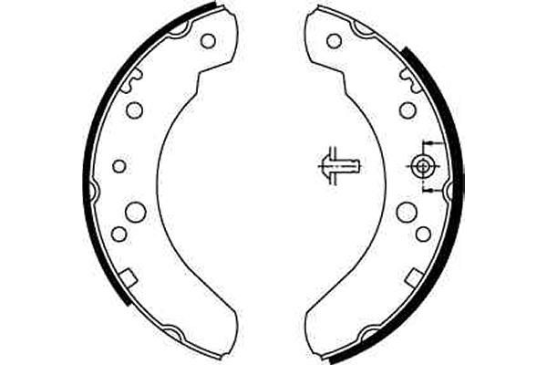 Bromsbackar, sats, Bakaxel Trw GS6224 TRW
