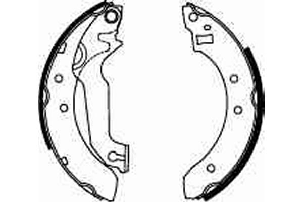Bromsbackar, sats Trw GS6227 TRW