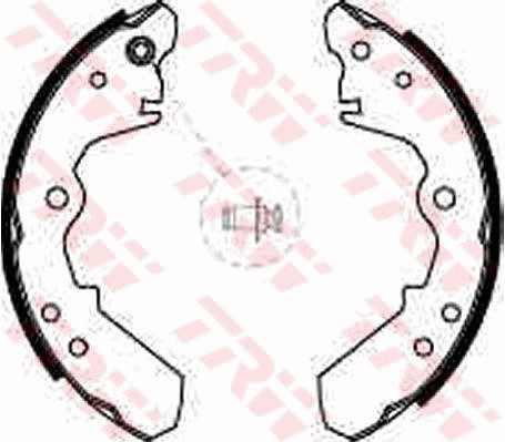 Bromsbackar, sats, Bakaxel Trw GS6245 TRW
