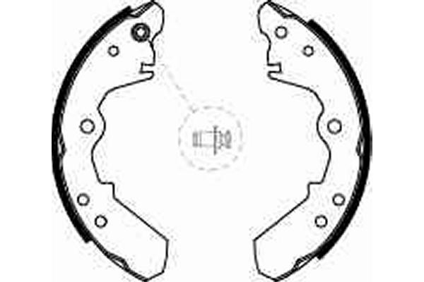 Bromsbackar, sats, Bakaxel Trw GS6245 TRW
