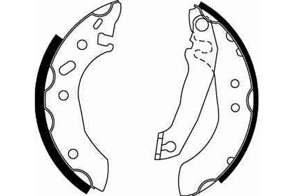 Bromsbackar, sats, Bakaxel Trw GS6253 TRW