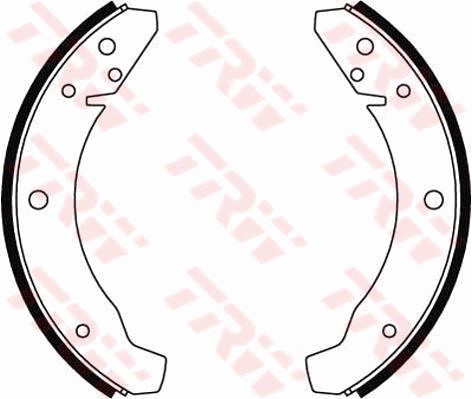 Bromsbackar, sats, Bakaxel, Framaxel Trw GS8025 TRW