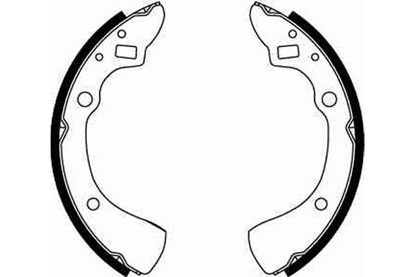 Bromsbackar, sats, Bakaxel Trw GS8125 TRW