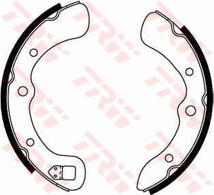 Bromsbackar, sats, Bakaxel Trw GS8139 TRW