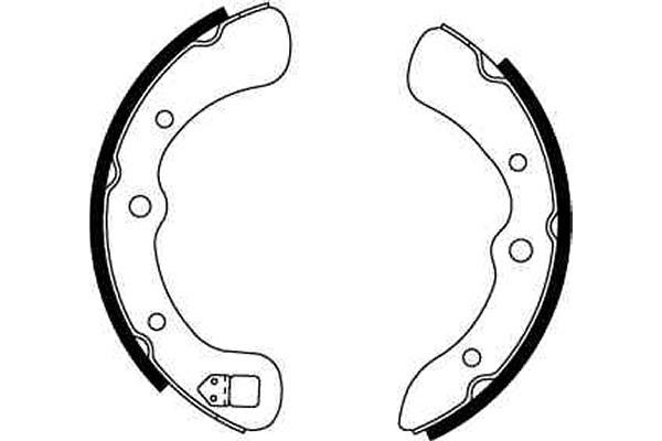 Bromsbackar, sats, Bakaxel Trw GS8139 TRW