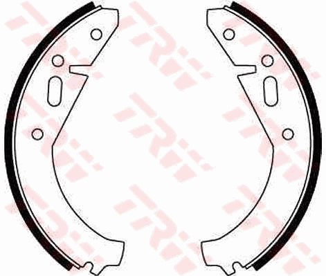 Bromsbackar, sats, Bakaxel Trw GS8141 TRW