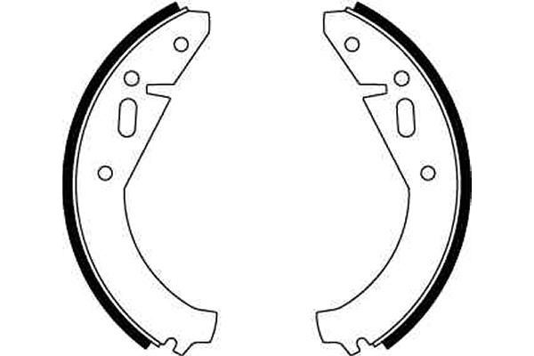 Bromsbackar, sats, Bakaxel Trw GS8141 TRW