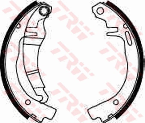 Bromsbackar, sats, Bakaxel Trw GS8144 TRW