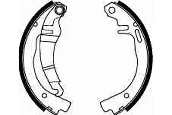 Bromsbackar, sats, Bakaxel Trw GS8144 TRW