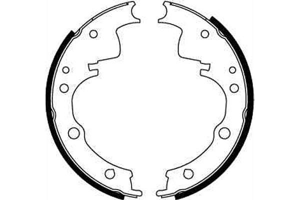 Bromsbackar, sats, Bakaxel Trw GS8148 TRW Bromsbackar, sats, Bakaxel Trw GS8148 TRW