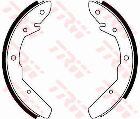 Bromsbackar, sats, Bakaxel Trw GS8149 TRW