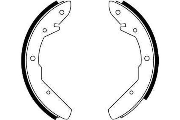 Bromsbackar, sats, Bakaxel Trw GS8149 TRW