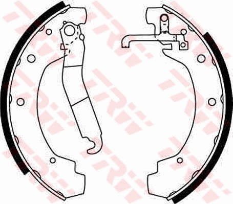 Bromsbackar, sats Trw GS8151 TRW