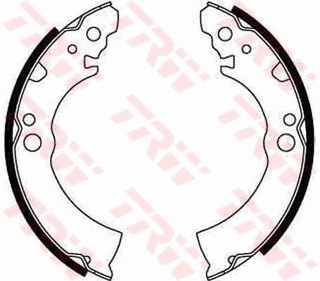 Bromsbackar, sats, Bakaxel Trw GS8157 TRW