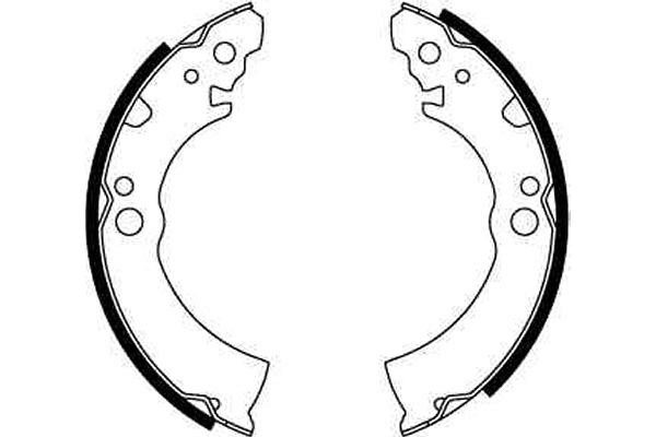 Bromsbackar, sats, Bakaxel Trw GS8157 TRW