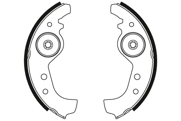 Bromsbackar, sats, Bakaxel, Framaxel Trw GS8160 TRW