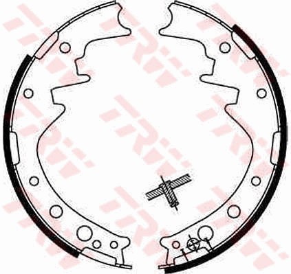 Bromsbackar, sats, Bakaxel Trw GS8170 TRW