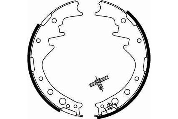 Bromsbackar, sats, Bakaxel Trw GS8170 TRW
