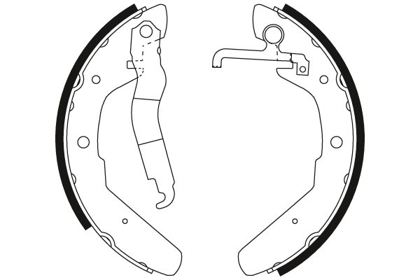Bromsbackar, sats, Bakaxel Trw GS8173 TRW