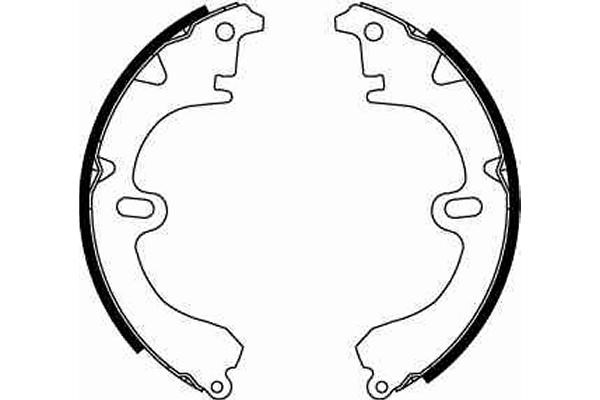 Bromsbackar, sats, Bakaxel Trw GS8181 TRW