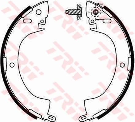 Bromsbackar, sats, Bakaxel Trw GS8185 TRW