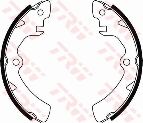 Bromsbackar, sats Trw GS8195 TRW
