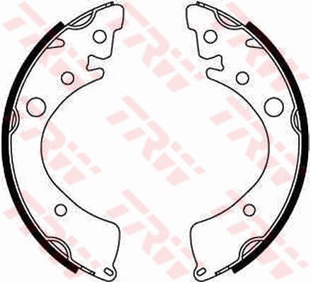 Bromsbackar, sats, Bakaxel Trw GS8201 TRW