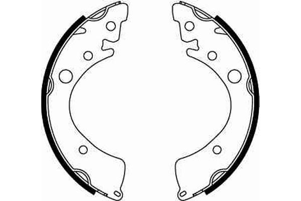 Bromsbackar, sats, Bakaxel Trw GS8201 TRW