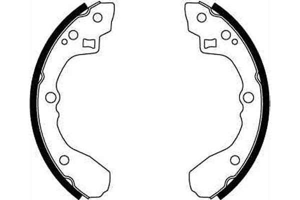 Bromsbackar, sats, Bakaxel Trw GS8205 TRW Bromsbackar, sats, Bakaxel Trw GS8205 TRW