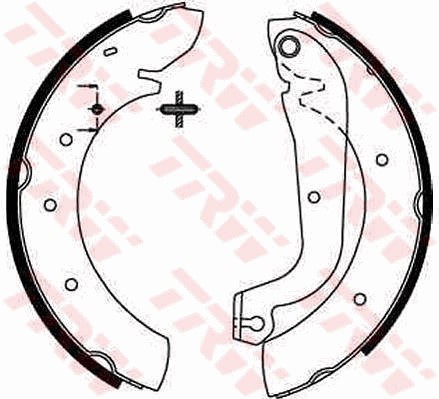 Bromsbackar, sats, Bakaxel Trw GS8207 TRW
