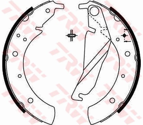 Bromsbackar, sats, Bakaxel Trw GS8209 TRW