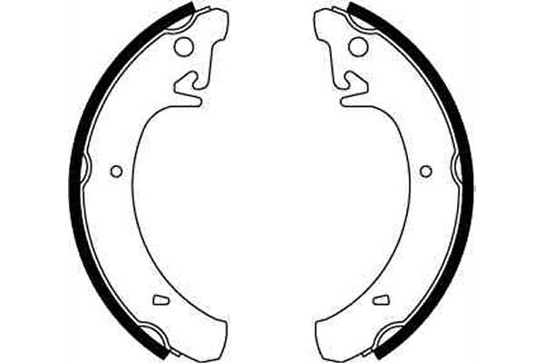 Bromsbackar, sats, Bakaxel Trw GS8210 TRW